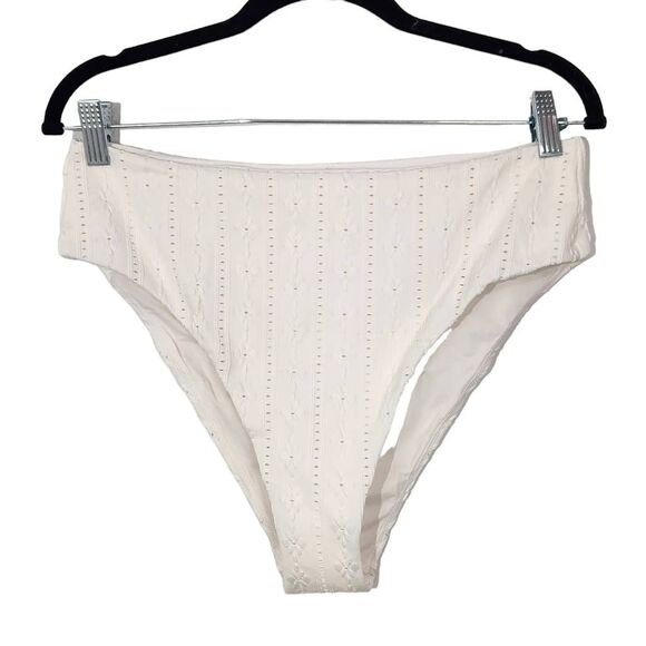 Andie Cream Swim Bottom NWT Large Cream Andie Swim Bikini Bottom Cream Swimwear - Picture 1 of 10
